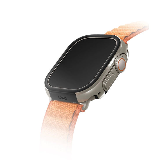 Funda híbrida fabricada en aluminio color Plateado para Apple Watch Ultra 49 mm