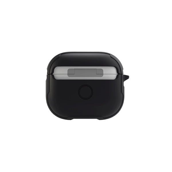 Funda híbrida con bumper de aluminio anti impacto color Negro para AirPods 3ª generación