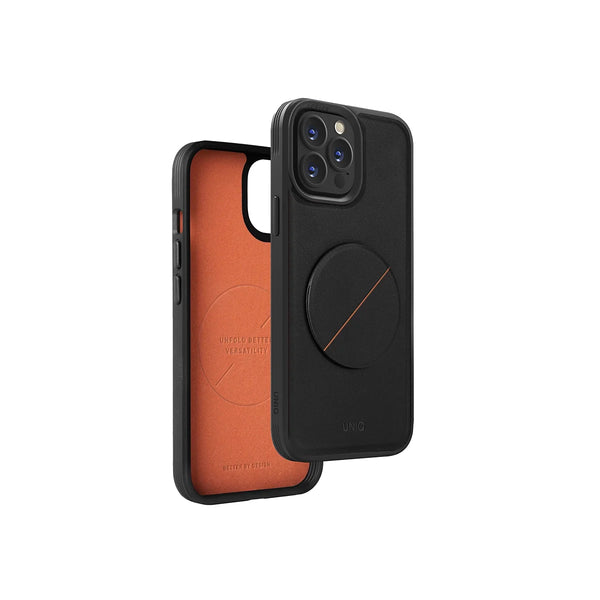 Funda híbrida con grip y soporte color Negro para iPhone 14 Pro Max