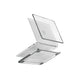 Carcasa anti impacto con bumper protector color Gris para MacBook Pro 16" 2021