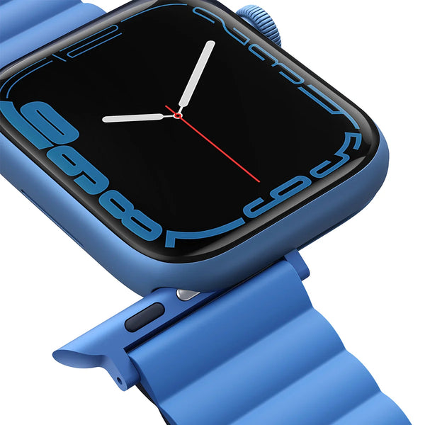 Correa magnética bicolor reversible color Azul | Negro para Apple Watch 41 | 40 | 38 mm