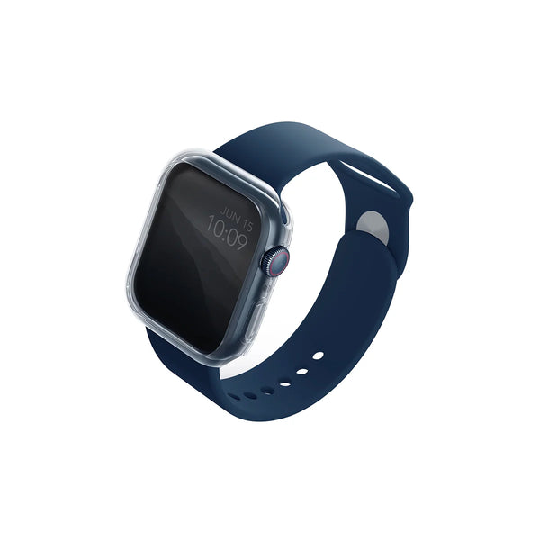 Funda ultra delgada con protección de bordes color Transparente | Humo para Apple Watch 45 mm