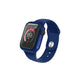 Funda sumergible con protector de pantalla de cristal templado color Azul para Apple Watch 40 mm