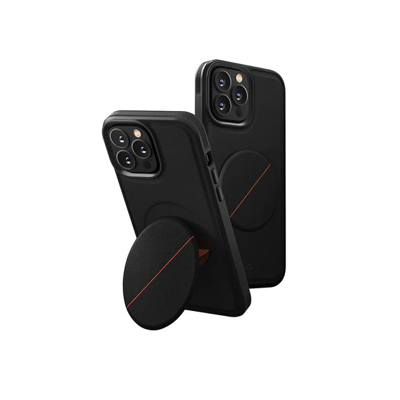 Funda híbrida con grip y soporte color Negro para iPhone 14 Pro Max