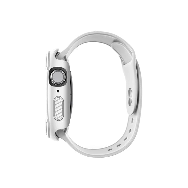 Funda híbrida con protector de pantalla de cristal templado color Blanco para Apple Watch 40 mm