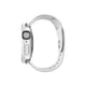 Funda híbrida con protector de pantalla de cristal templado color Blanco para Apple Watch 44 mm