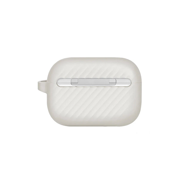 Funda de silicón premium con correa color Gris para AirPods Pro 2ª generación