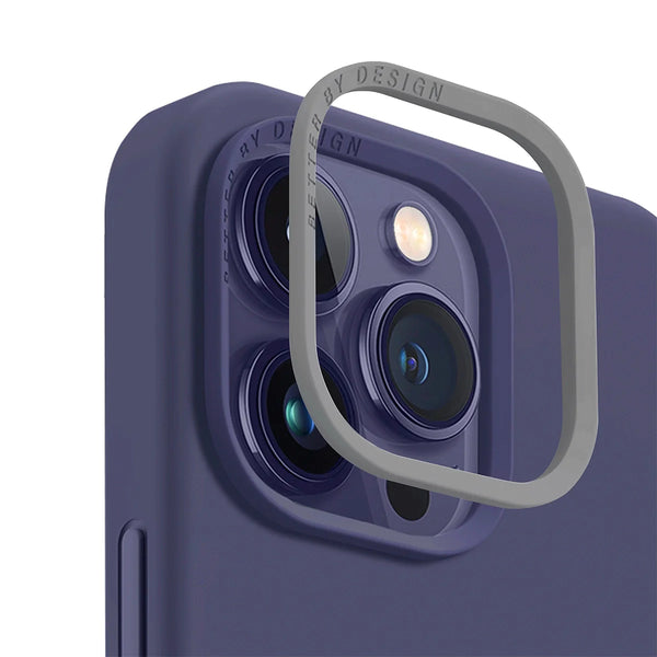 Funda híbrida de silicón premium color Morado para iPhone 14 Pro Max