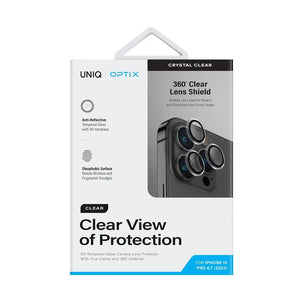 CLEAR Protector de Lentes para iPhone 15 Pro Max cristal templado