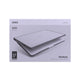 Carcasa anti impacto con bumper protector color Gris para MacBook Air 13" 2020 - 2018