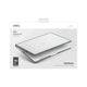 Carcasa anti impacto con bumper protector color Gris para MacBook Pro 14" 2021