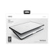 Carcasa anti impacto con bumper protector color Negro para MacBook Air 13" 2022