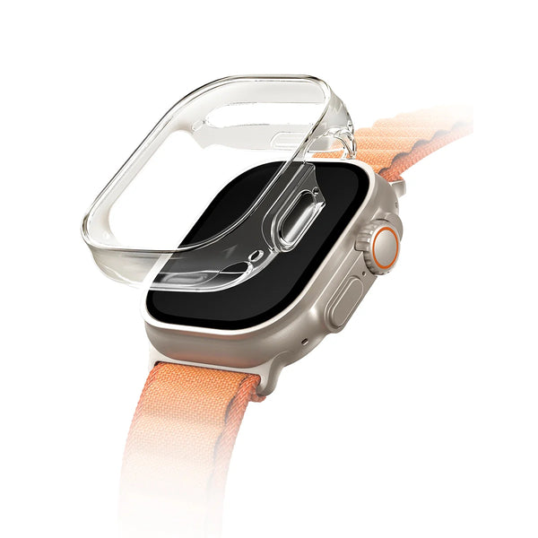 Funda híbrida transparente con protector de pantalla color Transparente para Apple Watch Ultra 49 mm