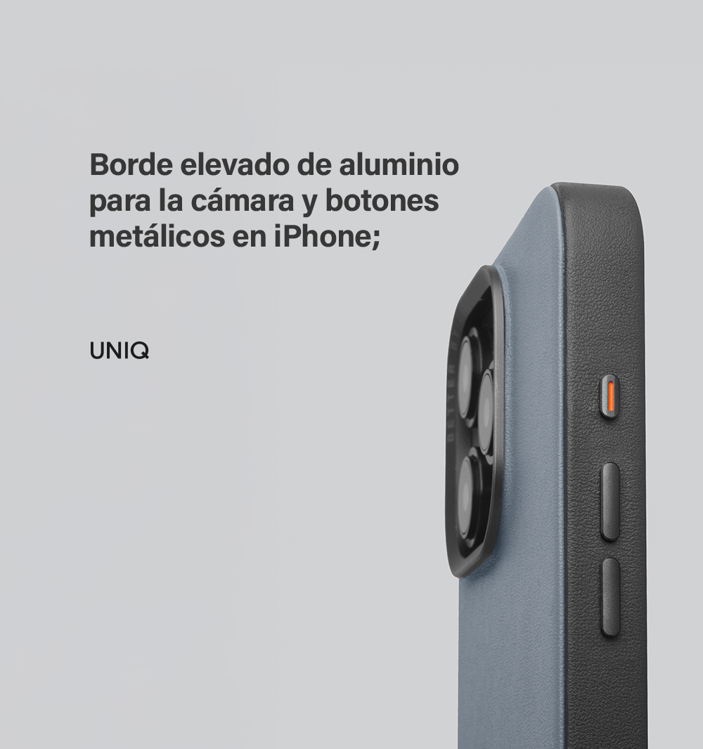 LYDEN (MagClick™) Funda para iPhone 15 Pro Max MagSafe aluminio piel sintética