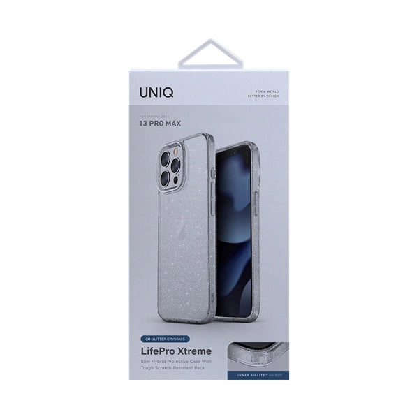 Funda híbrida con protección rígida 3H color Transparente Brillante para iPhone 13 Pro Max