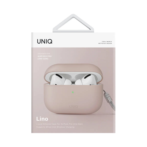 Funda híbrida de silicón premium color Rosa para AirPods Pro 2ª generación