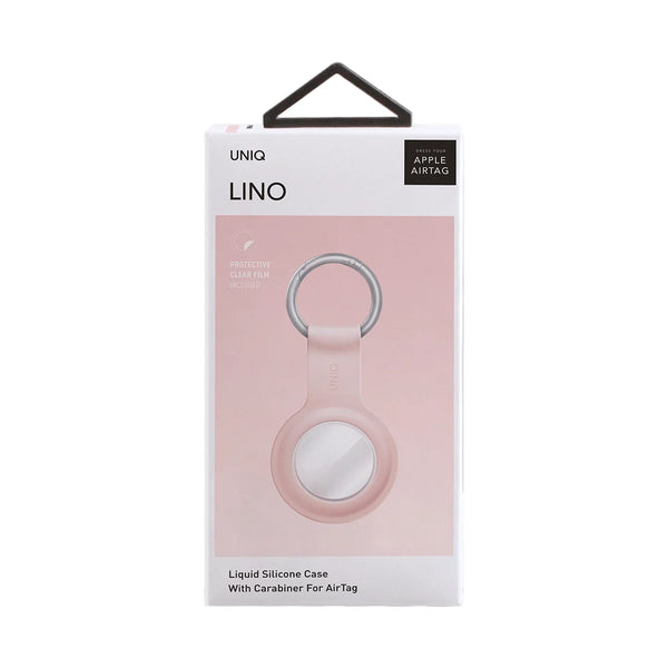 Funda Llavero fabricada con silicón premium color Rosa para AirTag 1ª generación