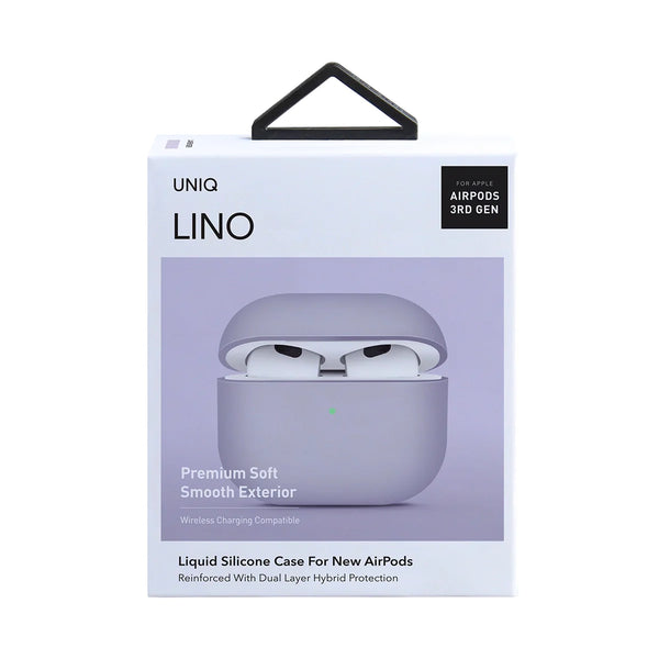 Funda híbrida de silicón premium color Lavanda para AirPods 3ª generación