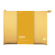 Funda corte cuadrado de material textil color Amarillo Canario para MacBook hasta 14"