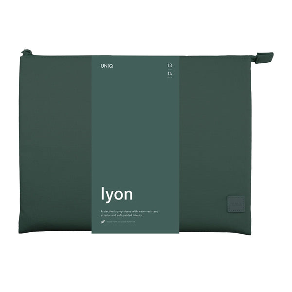 Funda corte cuadrado de material textil color Verde Bosque para MacBook hasta 14"