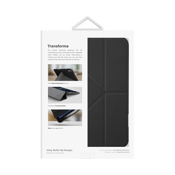 Funda multiposición reforzada con bumper en bordes y porta lápiz color Negro para iPad 10.9" (10ª generación)