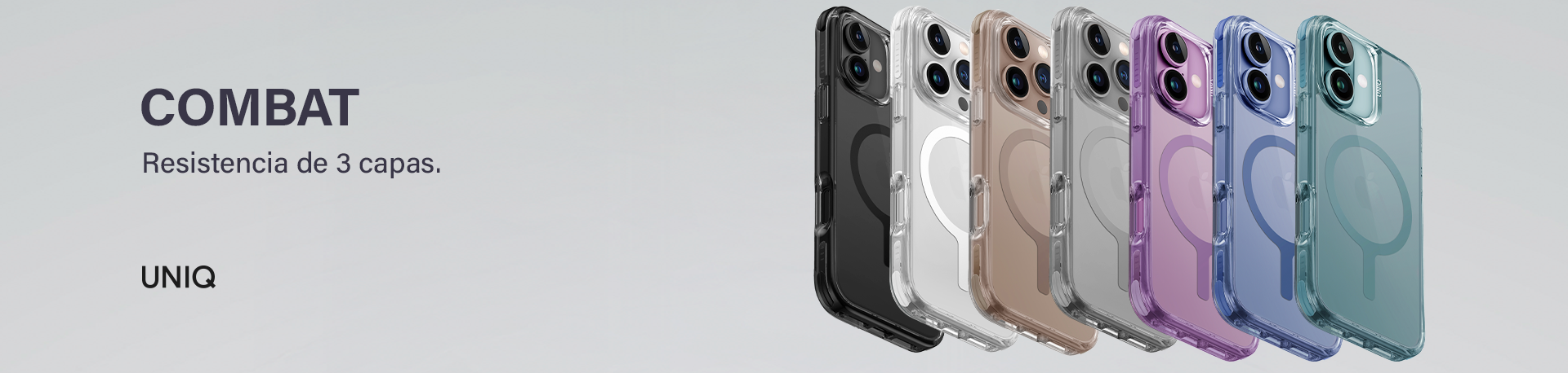 COMBAT DUO (MagClick™) Funda para iPhone 15 Pro MagSafe máxima protección bicolor